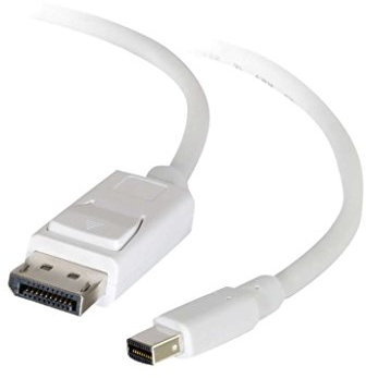 C2G 1m Mini DisplayPort/Thunderbolt to DisplayPort Monitor Cable White