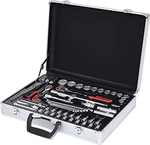 KS Tools 911.0670 1/4 +1/2 Steckschlüssel-Satz, 70-tlg. | 70 Teile, Flank Traction