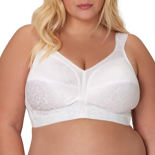 PLAYTEX Womens 18 Hour Original Comfort Strap Full Coverage Us4693, Available in Single and 2-Packs Bras, White, 46DDD US