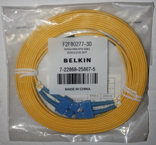 Belkin Single Mode SC/SC Duplex Patch Cable 10m