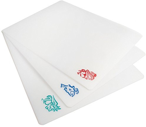 Norpro - Tappetino Tagliere 3 Pezzi Taglia e affetta, Flessibile