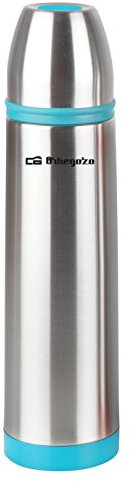 Orbegozo TRL 370 Thermosflasche für heiße und kalte Temperaturen, Edelstahl, 350 ml, türkis