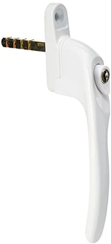 Sterling uPVC Locking Offset Window Handle, White
