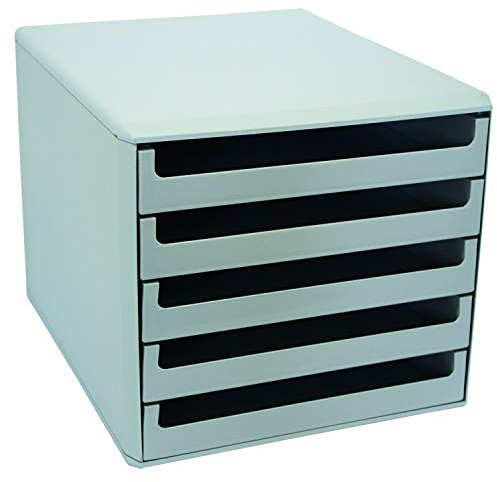 Metzger + Mendle 30050909 Kontorslåda, One Size, Grå