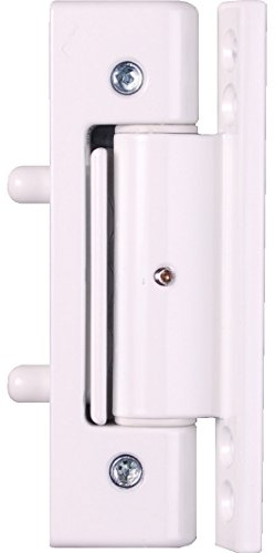 Mila Ideal Upvc Butt Door Hinge 110mm Long Flat Plate in White