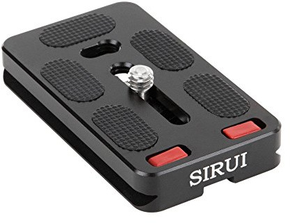 SIRUI TY-70 Schnellwechselplatte (Alu, 1/4, 39x70mm, 37.2g, Sliding Stopper, für SIRUI und Arca-Swiss) schwarz