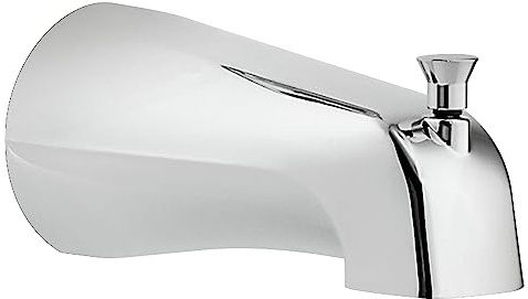 Moen Chrome Tub Spout with Lift Rod Diverter, Threaded 1/2-Inch IPS Connection, 5 1/2-Inch Spout Length, 3800