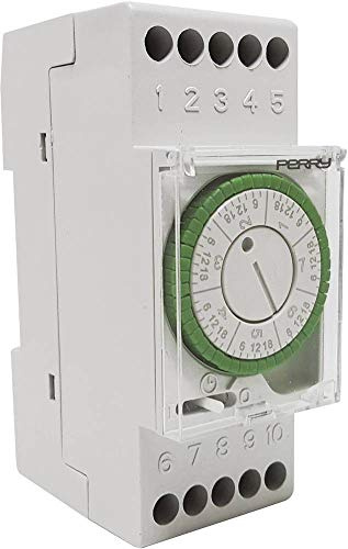 Perry 1IO0024 Interruttore Orario, Nero