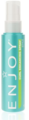 Enjoy Curl Enhancing Spray - Defining & Lifting Mist for Natural Curls - Refreshes Lifeless Hair with Flexible Volume & Shine - Lightweight Texture & Movement - 3.4 Oz