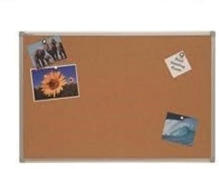 Bi-Office Korktafel Maya Mit Aluminiumrahmen und Hochwertiger Naturkorkoberfläche, Pinnwand, 90 x 60 cm