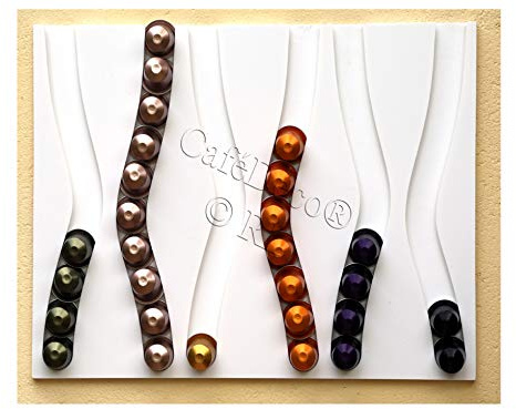 Cafedeco distributeur porte capsules compatible nespresso Design 6B 47x33x1cm