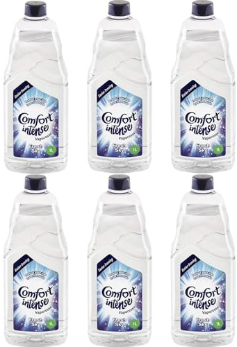 Comfort 6x Ironing Water 1L, Original/Blue, Fresh Scent, Fabric, Liquid, 3 Pack of 1