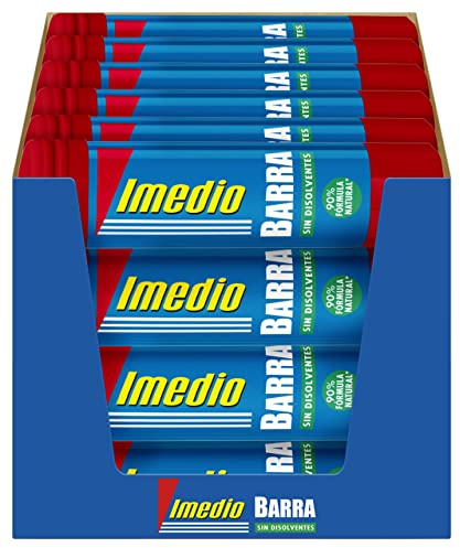 Productos Imedio 6304625 - Pegamento barra, 24 unidades, 8 gr, color blanco