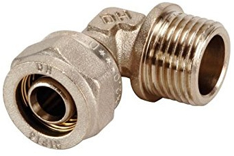 DIPRA - Raccord multicouche à compression coude mâle M15/21 - Ø16 mm - raccord plomberie multicouche