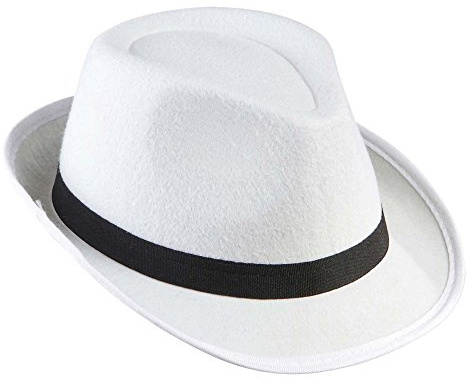 W WIDMANN MILANO Party Fashion - Sombrero de fieltro de gánster, fedora de la mafia de los años 20, accesorio retro para disfraces de carnaval y fiestas