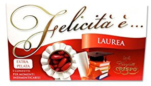 CRISPO CONFETTI ALLA MANDORLA EXTRA PELATA ROSSI 1 KG CONFETTATA LAUREA