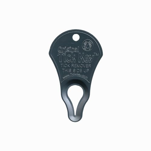 The Original Tick Key -Tick Detaching Device - Portable, Safe and Highly Effective Tick Detaching Tool (Pewter)