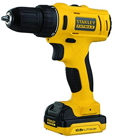 STANLEY FATMAX FMC011S2-QW - Taladro atornillador 10.8V con 2 baterías de litio 1.5Ah y maletín
