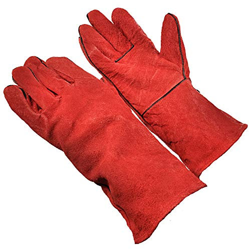 Schweißerhandschuhe 330 mm lang aus Leder nach PSA-Richtlinie 89/686/EWG der EU