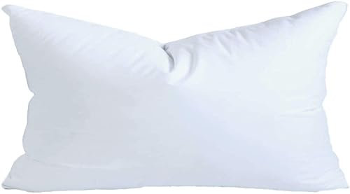 MoonRest® 30 x 53 cm syntetisk dun alternativ rektangel kudde inlägg form fyllning för soffa shams, dekorativ prydnadskudde, kudde och sängkudde fyllning – allergivänlig 30 cm x 53 cm