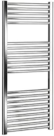ERCOS Scaldasalviette Termoarredo Bagno Dimensioni 680x600 MM Radiatore Bagno Cromato , Attacchi da 1/2 Fornito Con Kit Montaggio