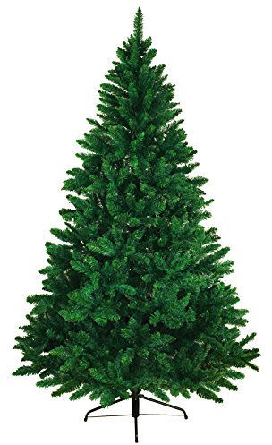 BB Sport Christbaum Weihnachtsbaum 180 cm Mittelgrün PVC Tannenbaum Künstlich Standfuß Klappsystem