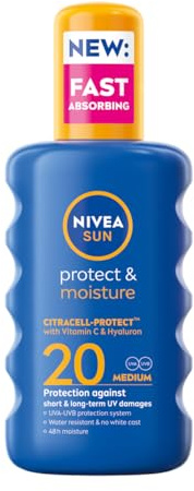 NIVEA SUN PROTECT & MOISTURE(PROTEGE & HIDRATA) SPF 20 SPRAY 200 ML