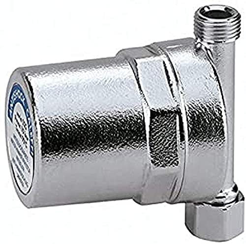 Caleffi AG 525150 Amortiguador de agua de latón, cromado, IG 0,75 x 0,75 pulgadas