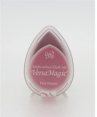 Tsukineko Twin Marker Embossing Filzstifte 2 mm Rosa, Pink Petunia - Embossing Fineliner Malstifte - Twinmarker auf Wasserbasis - Brush Pen für Stempeln, Kalligraphie und Mischtechnik