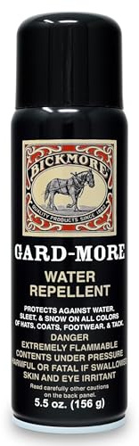 Bickmore Gard-More Water & Stain Repellent 5.5oz- Leather Protector and Suede Protector Waterproofing Spray Guard for Boots, Shoes, Clothing, Hats, Jackets & More