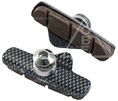55 mm Campagnolo Record Patin de frein en carbone + Support de patin de frein Record, Chorus pour vélo route
