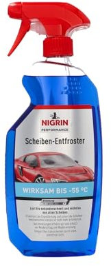 NIGRIN Scheiben-Entfroster 750ml Sprühflasche, Scheiben-Enteiser-Spray, Pumpzerstäuber, wirksam bis -55° C, verhindert Wiedervereisung