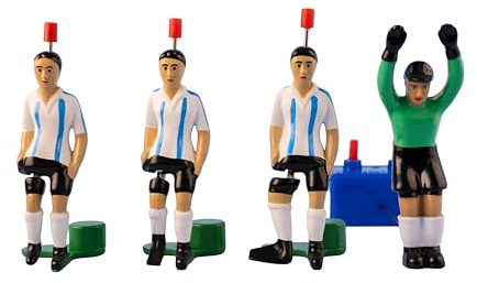 TIPP-KICK Clásicos – Argentina, los campeones de la Copa del Mundo 1986 – El Set de Jugadores de futbolín con Kicker, Top-Kicker, Star-Kicker y Portero I Accesorios