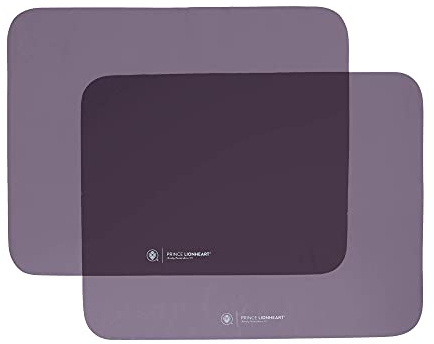 PRINCE LIONHEART Kit de Pare-Soleil Enroulés | 2 Pièces | Adhère aux Vitres de la Voiture | Pas de Plis | 50cm x 40 cm | Résistant | Facile à Ajuster | Adhérence Statique – Noir