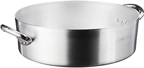 Pentole Agnelli FAMA636 Casseruola Bassa con Maniglie, Diametro 36 cm
