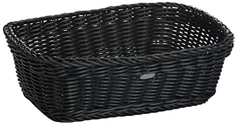 Westmark Aufbewahrungskorb - geflochtener Mehrzweck Korb aus Synthetikfaser - ideal als Brotkorb, Geschenkkorb & Co. - Saleen Edition (schwarz)