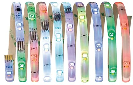 Paulmann 70696 Digital LED Stripe Set RGBW 3 m LED Strip 11,8W Lichtstreifen mit Farbwechselfunktion Lichtband inkl. Fernbedienung, Weiß