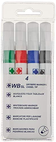 Whitebox WX26038 blandade mejslar whiteboard markör – 4-pack