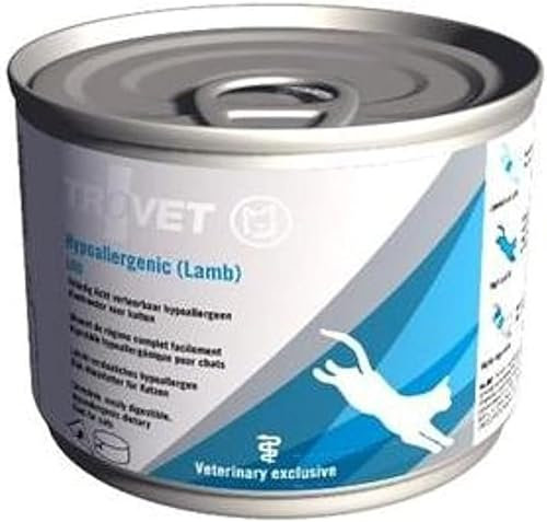Trovet Hypoallergenic LRD | 12 x 200 g | Diät-Alleinfuttermittel für Katzen | Bei wiederkehrenden Struvitkristallen | Bei Futtermittelallergien und -intoleranzen | Lamm-Reis