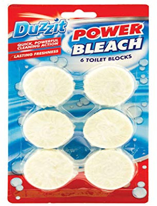 Lot de 6 Duzzit Bloc d'eau de Javel WC