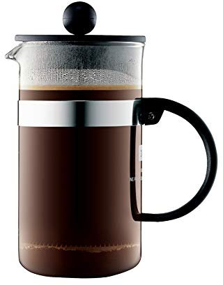 Bodum 1573-01 bistroNOUVEAU Kaffeebereiter (French Press System, Spülmaschinengeeignet), 0,35 liters schwarz