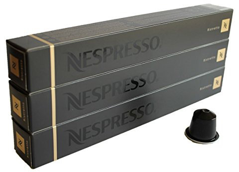 Nespresso Capsules Black Black - 30 x Ristretto - Original Nestle - Espresso Cafe - Assorte