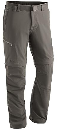 Maier Sports Tajo 2, Herren Wanderhose, Wasserabweisende Outdoorhose für Trekking und Hiking, Praktische Zipp-Off-Funktion, PFC-frei, mSTRETCH pro 4 & Dryprotec, Braun, 27 (W38/L31)