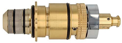 HANSA Thermostatkartusche I Temperatur Regelteil mit integrierter Absperrung & Schmutzfilter I Standard-Anschlussgröße G 1/2, Nennweite DN 15 | Kartusche Messing für Duschthermostat, Dusche Badarmatur