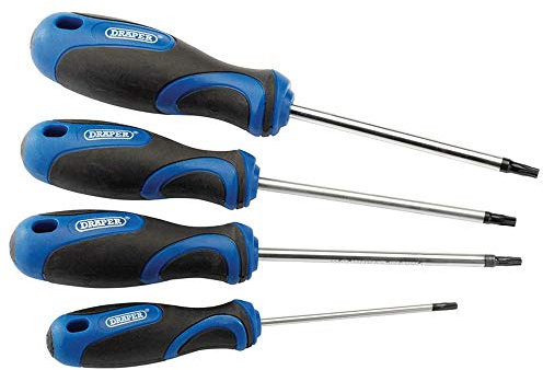 Draper 36851 TX-Star Screwdriver with Soft Grip Handle 4-Piece Set