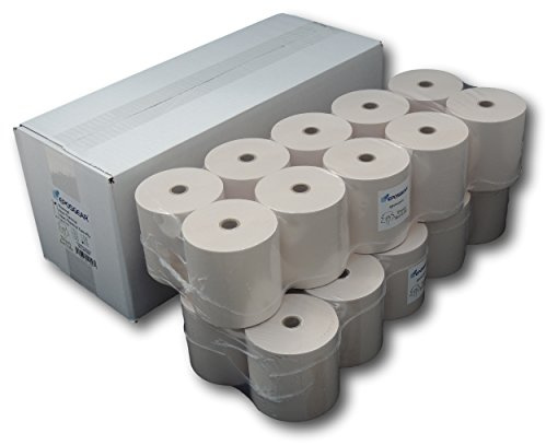 EPOSGEAR® (5 Rolls) 76mm x 76mm 76x76 Thermal Paper Till Cash Register Machine Receipt EPOS System Printer Rolls