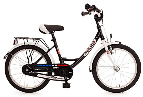 Bachtenkirch Kinderrad Police Wave-Type, 18 schwarz/weiß, 1300-434-PC-88