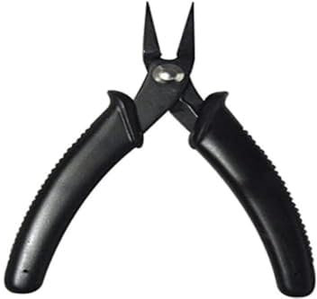 Rayher Pince à becs effilés plats pour bijoux, 1 pce., 13,5cm, acier trempé, mâchoire lisse, arts créatifs, bijoux, réparation-8954100