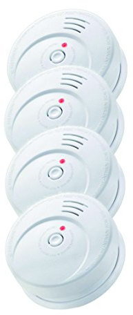 Jeising 4/GS506G GS506G 4-er Set Rauchwarmelder mit 10 Jahres Lithium Batterie Kriwan Testzentrum Zertifiziert EN14604