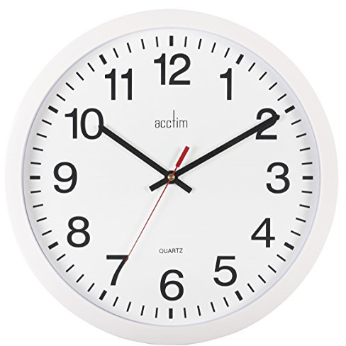 Acctim 93/704 Controller Wall Clock, White